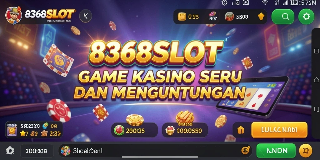 Gambar menampilkan gameplay seru dari 8368SLOT dengan tampilan menarik.