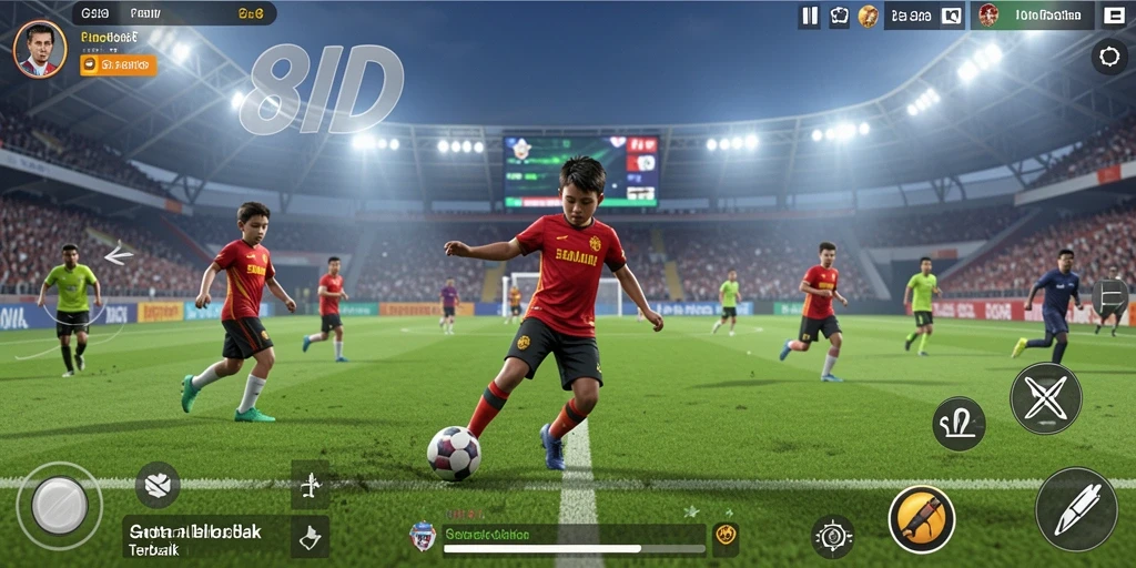Tampilan luar biasa dari pertandingan sepak bola di 8ID.