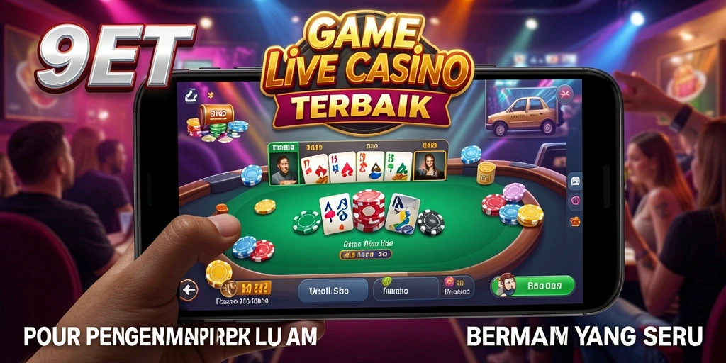 Tampilan antarmuka permainan Live Casino yang memukau dan interaktif.