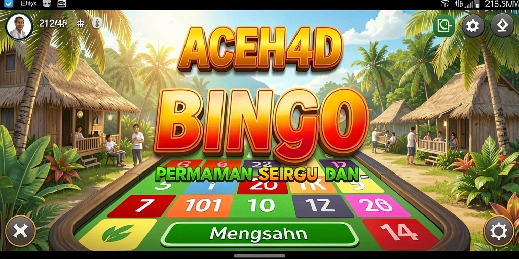 Tampilan gameplay menarik dari ACEH4D yang menyajikan Bingo seru.