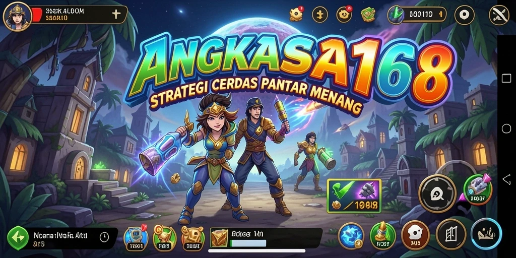 Tangkapan layar gameplay ANGKASA168 yang menunjukkan taktik pertempuran.