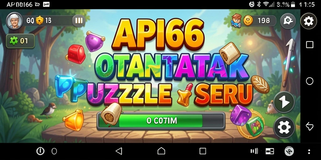 Screenshot utama API66 menunjukkan gameplay seru dari puzzle-puzzle menantang.