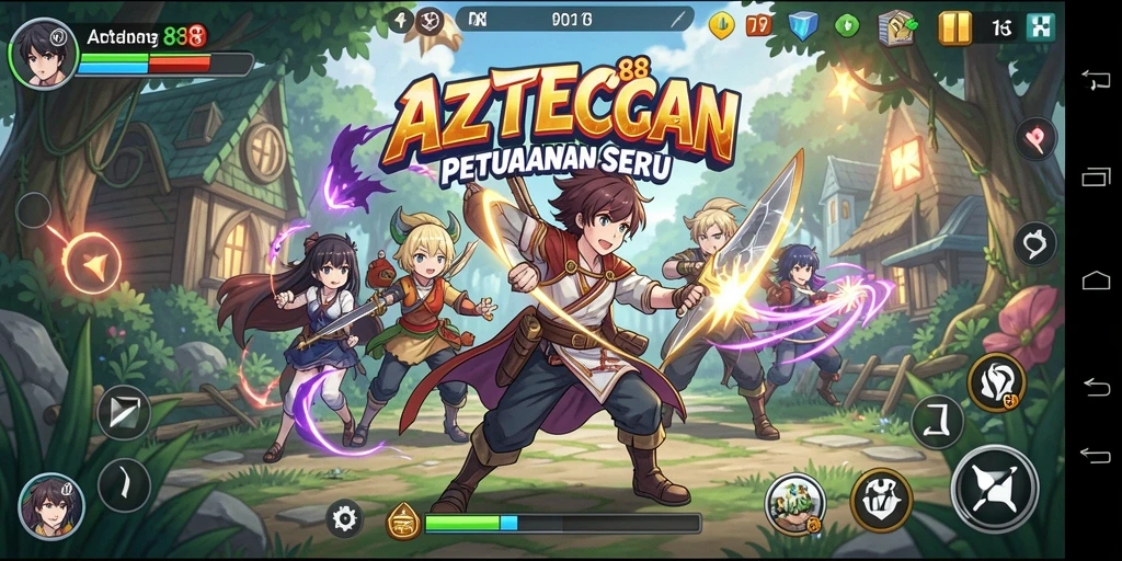 Tampilan screenshot game AZTEC88 yang menyoroti aksi petualangan.