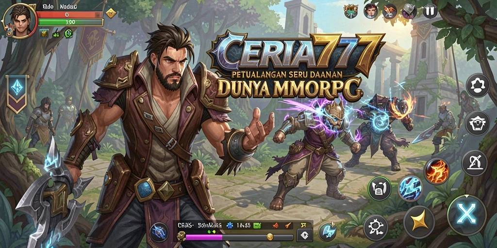 Tampilan gameplay seru dalam dunia MMORPG CERIA777.