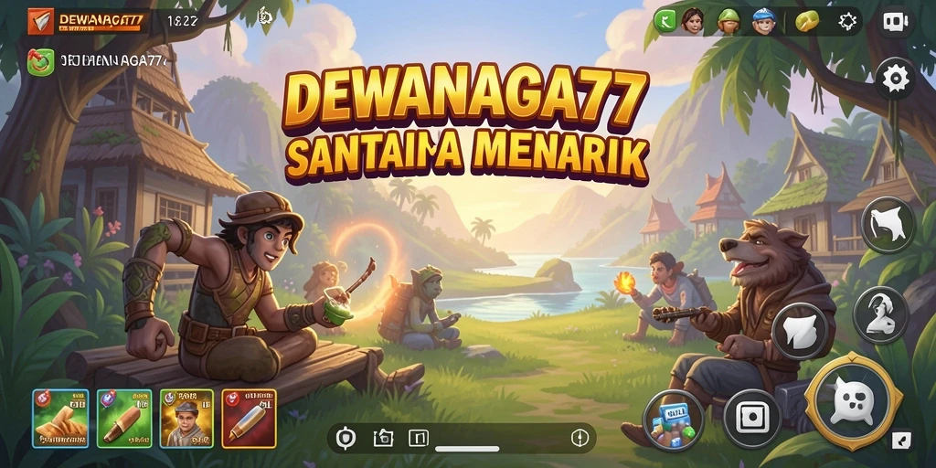 Tampilan gameplay DEWANAGA77 yang penuh warna dan seru.