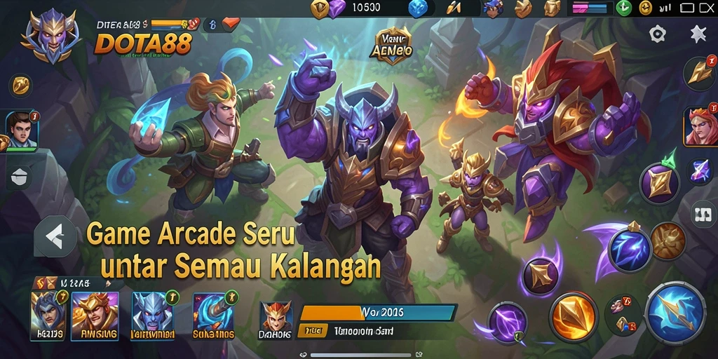 Tampilan gameplay seru DOTA88 yang menantang dan menghibur.