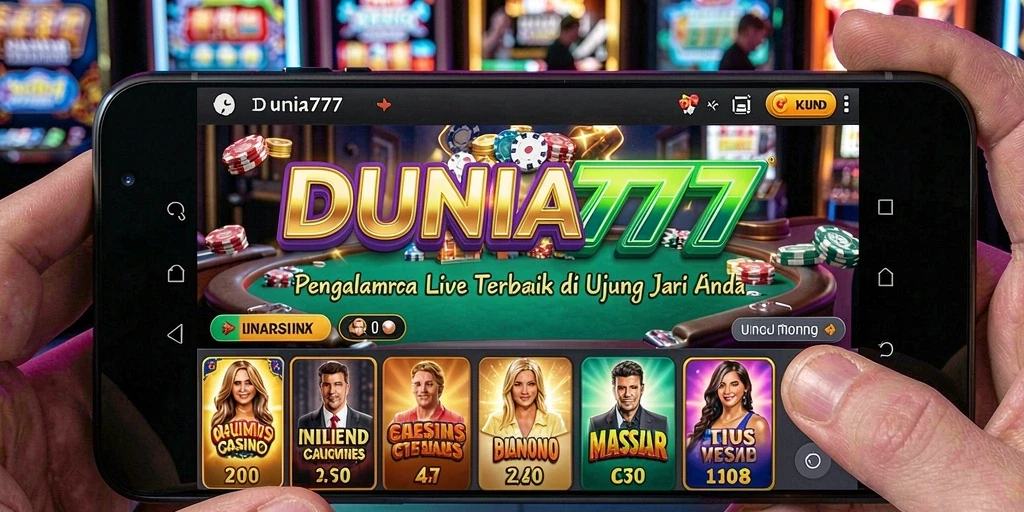 Screenshot dari pengalaman bermain Live Casino yang mendebarkan di DUNIA777.