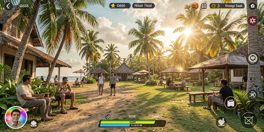 Screenshot gameplay G668 yang menampilkan kesenangan bermain.