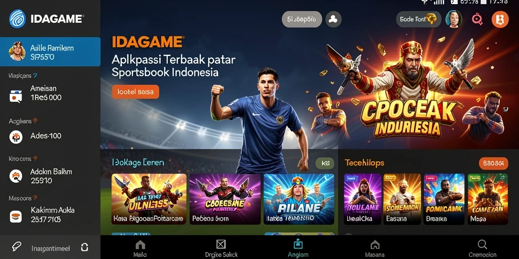 Tampilan menarik dari gameplay IDAGAME Sportsbook.