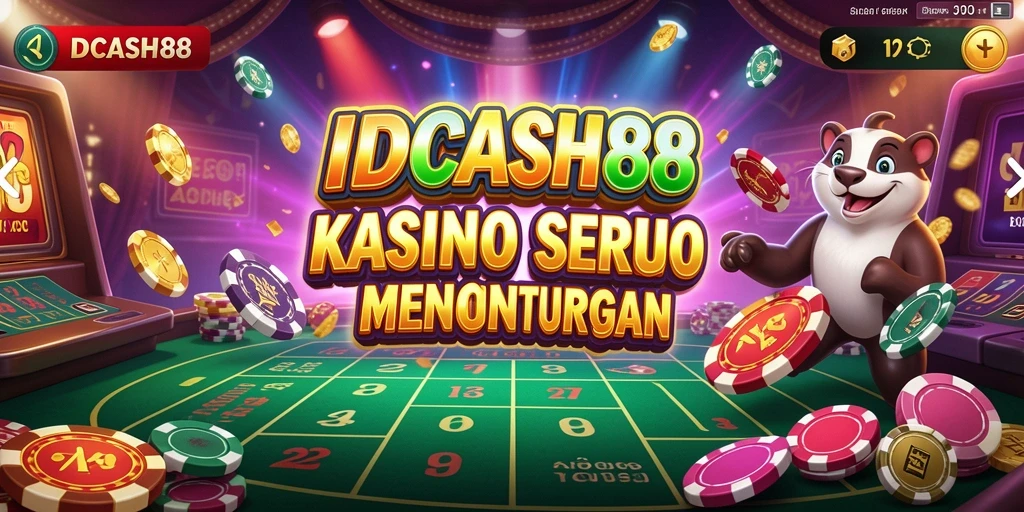 Tampilan seru gameplay IDCASH88 dalam permainan Kasino.