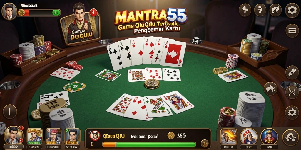 Tampilan gameplay QiuQiu yang menarik dan interaktif di MANTRA55.
