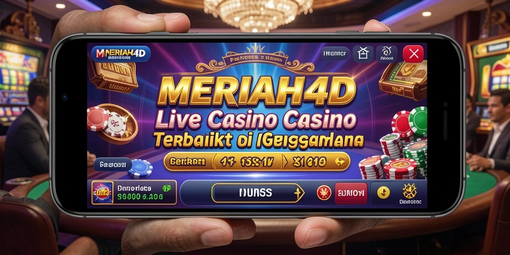 Tampilan gameplay Live Casino yang mendebarkan di MERIAH4D.