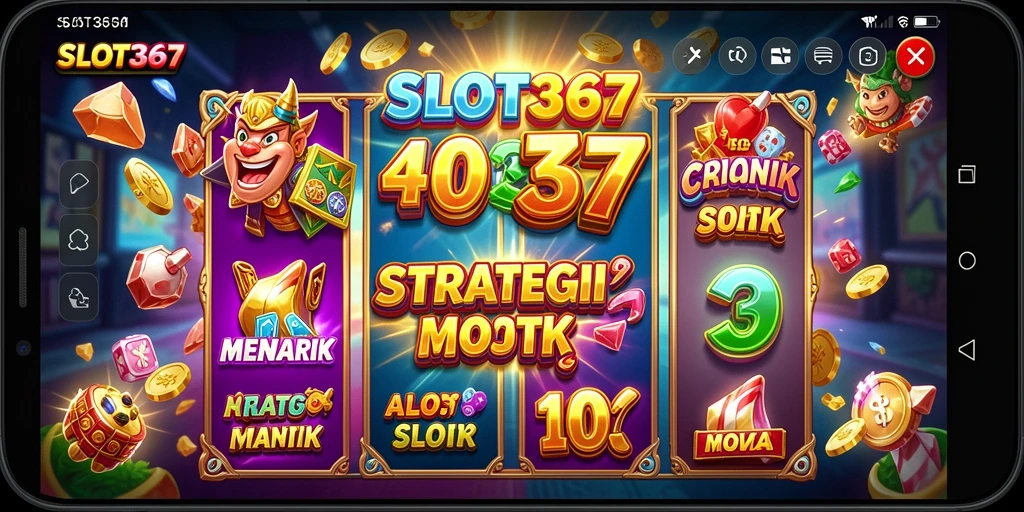Tampilan menarik dari gameplay <strong>SLOT367</strong> dengan berbagai tema slot.