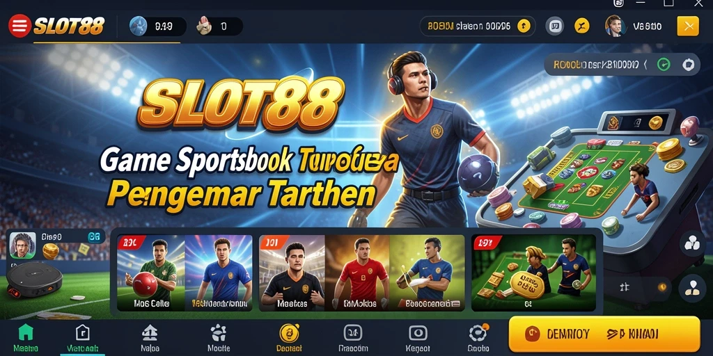 Tampilan gameplay menarik dari aplikasi Sportsbook SLOT88.