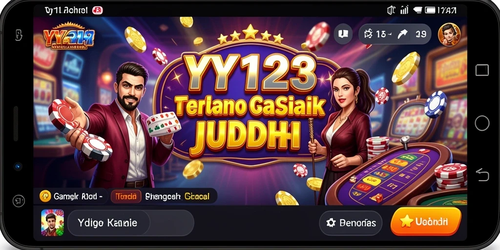 Tampilan gameplay di YY123 yang menarik dan mendebarkan.